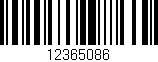 Código de barras (EAN, GTIN, SKU, ISBN): '12365086'