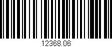 Código de barras (EAN, GTIN, SKU, ISBN): '12368.06'
