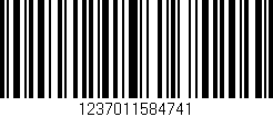 Código de barras (EAN, GTIN, SKU, ISBN): '1237011584741'