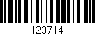 Código de barras (EAN, GTIN, SKU, ISBN): '123714'