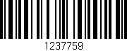 Código de barras (EAN, GTIN, SKU, ISBN): '1237759'