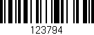 Código de barras (EAN, GTIN, SKU, ISBN): '123794'