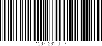 Código de barras (EAN, GTIN, SKU, ISBN): '1237_231_0_P'