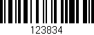 Código de barras (EAN, GTIN, SKU, ISBN): '123834'