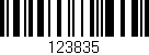 Código de barras (EAN, GTIN, SKU, ISBN): '123835'