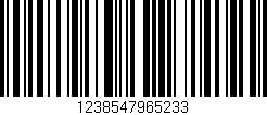 Código de barras (EAN, GTIN, SKU, ISBN): '1238547965233'