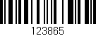 Código de barras (EAN, GTIN, SKU, ISBN): '123865'