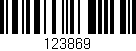 Código de barras (EAN, GTIN, SKU, ISBN): '123869'