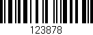 Código de barras (EAN, GTIN, SKU, ISBN): '123878'