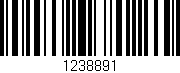 Código de barras (EAN, GTIN, SKU, ISBN): '1238891'
