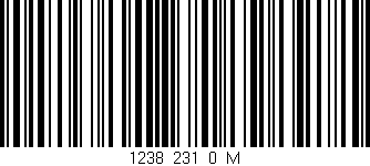 Código de barras (EAN, GTIN, SKU, ISBN): '1238_231_0_M'