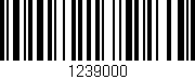 Código de barras (EAN, GTIN, SKU, ISBN): '1239000'