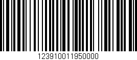 Código de barras (EAN, GTIN, SKU, ISBN): '123910011950000'