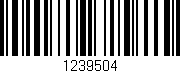 Código de barras (EAN, GTIN, SKU, ISBN): '1239504'