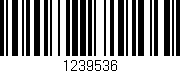 Código de barras (EAN, GTIN, SKU, ISBN): '1239536'
