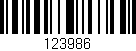 Código de barras (EAN, GTIN, SKU, ISBN): '123986'