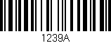 Código de barras (EAN, GTIN, SKU, ISBN): '1239A'