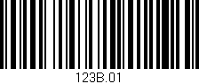Código de barras (EAN, GTIN, SKU, ISBN): '123B.01'
