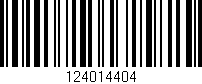 Código de barras (EAN, GTIN, SKU, ISBN): '124014404'