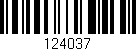 Código de barras (EAN, GTIN, SKU, ISBN): '124037'
