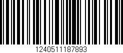 Código de barras (EAN, GTIN, SKU, ISBN): '1240511187893'