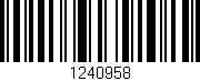 Código de barras (EAN, GTIN, SKU, ISBN): '1240958'