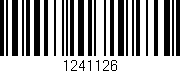 Código de barras (EAN, GTIN, SKU, ISBN): '1241126'