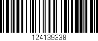 Código de barras (EAN, GTIN, SKU, ISBN): '124139338'