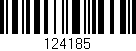 Código de barras (EAN, GTIN, SKU, ISBN): '124185'