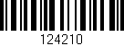 Código de barras (EAN, GTIN, SKU, ISBN): '124210'