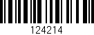 Código de barras (EAN, GTIN, SKU, ISBN): '124214'