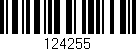 Código de barras (EAN, GTIN, SKU, ISBN): '124255'