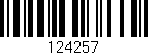Código de barras (EAN, GTIN, SKU, ISBN): '124257'