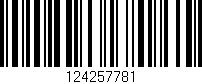 Código de barras (EAN, GTIN, SKU, ISBN): '124257781'