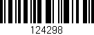 Código de barras (EAN, GTIN, SKU, ISBN): '124298'