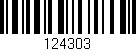 Código de barras (EAN, GTIN, SKU, ISBN): '124303'