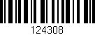 Código de barras (EAN, GTIN, SKU, ISBN): '124308'
