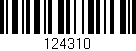 Código de barras (EAN, GTIN, SKU, ISBN): '124310'