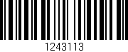 Código de barras (EAN, GTIN, SKU, ISBN): '1243113'