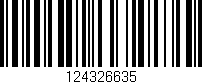 Código de barras (EAN, GTIN, SKU, ISBN): '124326635'