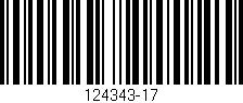 Código de barras (EAN, GTIN, SKU, ISBN): '124343-17'