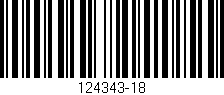Código de barras (EAN, GTIN, SKU, ISBN): '124343-18'