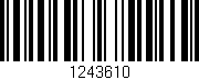 Código de barras (EAN, GTIN, SKU, ISBN): '1243610'