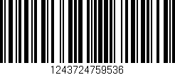 Código de barras (EAN, GTIN, SKU, ISBN): '1243724759536'