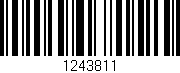 Código de barras (EAN, GTIN, SKU, ISBN): '1243811'