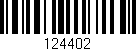 Código de barras (EAN, GTIN, SKU, ISBN): '124402'