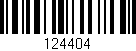 Código de barras (EAN, GTIN, SKU, ISBN): '124404'