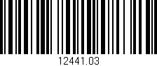 Código de barras (EAN, GTIN, SKU, ISBN): '12441.03'