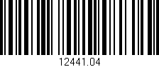 Código de barras (EAN, GTIN, SKU, ISBN): '12441.04'