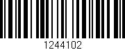 Código de barras (EAN, GTIN, SKU, ISBN): '1244102'